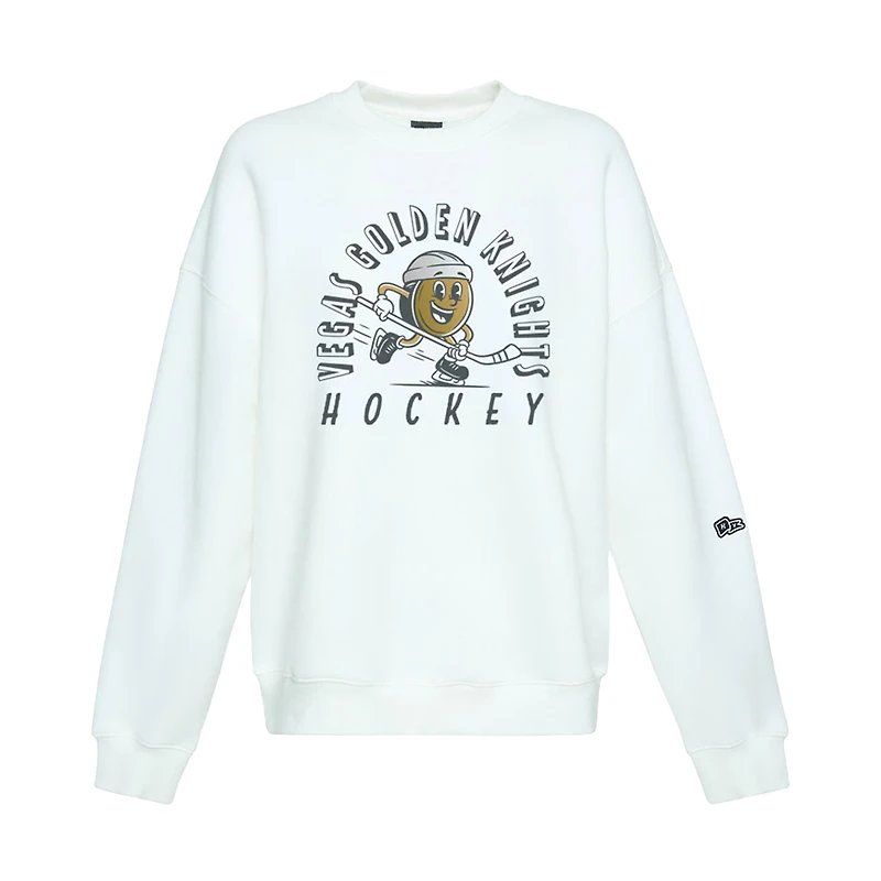 Sweat-shirt oversize Hype and Vice blanc Vegas Golden Knights Action Mascot pour femmes