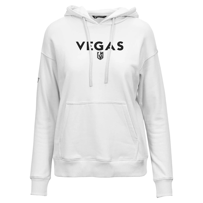 Sweat à capuche blanc Vegas Golden Knights Adorn City Capsule pour femme Levelwear