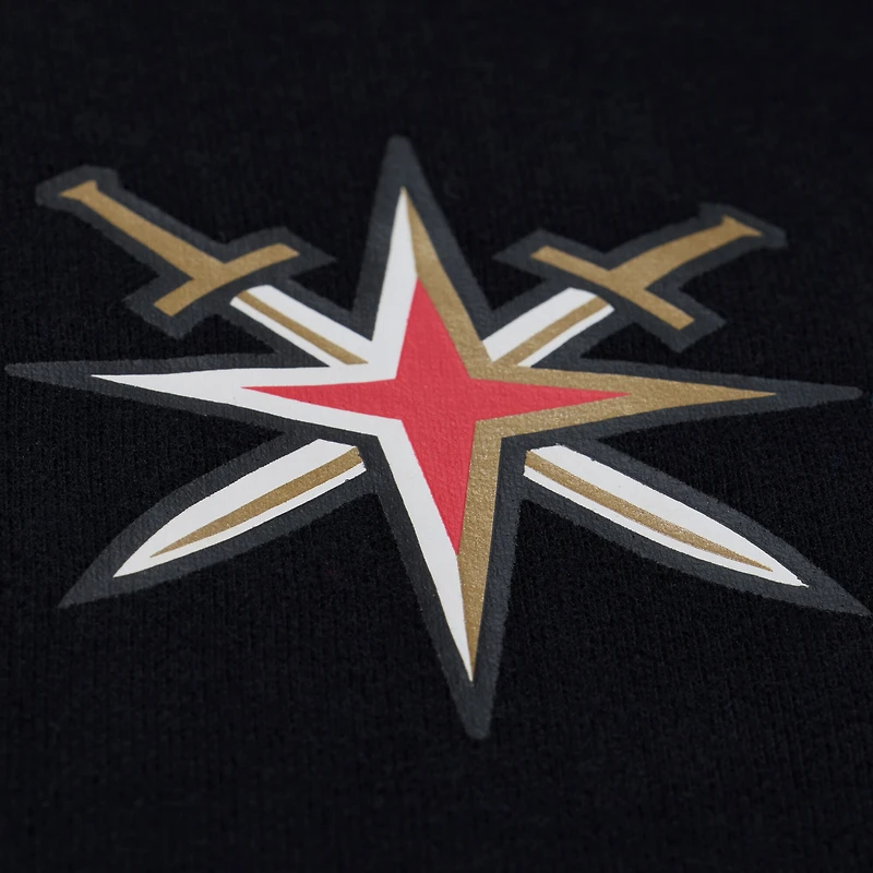 Women's Mitchell & Ness  Black Vegas Golden Knights Crewneck Sweatshirt