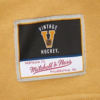 Women's Mitchell & Ness Black Vegas Golden Knights Heritage Lace-Up Pullover Sweatshirt