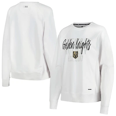 Sweat-shirt MSX par Michael Strahan blanc Vegas Golden Knights Millie pour femmes
