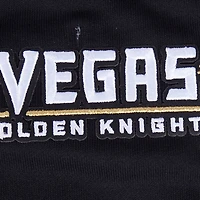 Women's Pro Standard  Black Vegas Golden Knights Area Code Cropped Pullover Sweatshirt