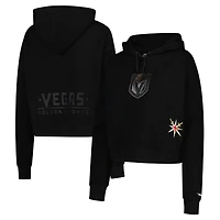 Sweat à capuche court Pro Standard pour femme, motif Jewels, noir, Vegas Golden Knights