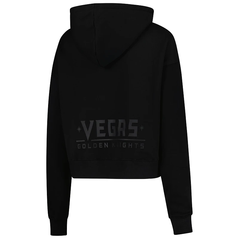 Sweat à capuche court Pro Standard pour femme, motif Jewels, noir, Vegas Golden Knights