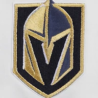 T-shirt court Pro Standard White Vegas Golden Knights Boxy Script Tail pour femmes