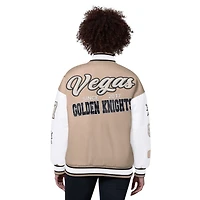 Women's Starter  Natural Vegas Golden Knights Free Ball Varsity Jacket