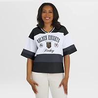 Women's WEAR by Erin Andrews Black/White Vegas Golden Knights Jersey Style Tee