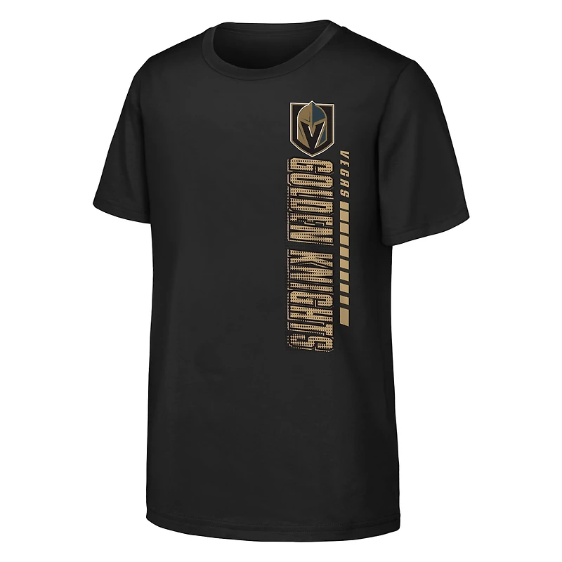 T-shirt noir pour jeunes Vegas Golden Knights Atmosphere