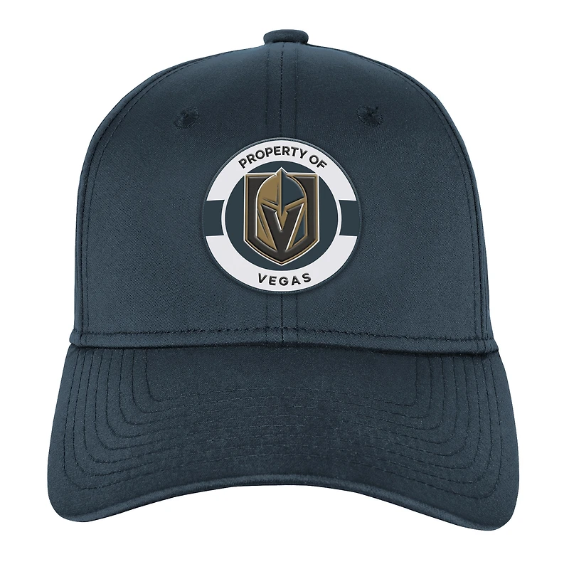 Youth Fanatics Charcoal Vegas Golden Knights Authentic Pro Training Camp Stretch Fit Hat