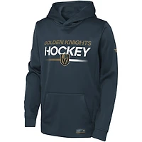 Chandail à capuchon authentique Pro Youth Fanatics Charcoal Vegas Golden Knights