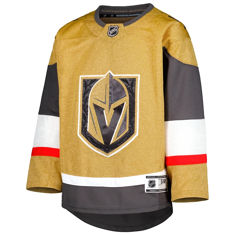 Youth Gold Vegas Golden Knights 2021/22 Home Premier Jersey