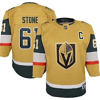 Jeunes Mark Stone Gold Vegas Golden Knights Captain Patch Premier Player - Maillot