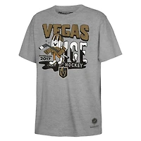 Youth Mitchell & Ness Gray Vegas Golden Knights Ice Hockey T-Shirt