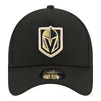 Youth New Era Black Vegas Golden Knights 9FORTY A-Frame Adjustable Hat