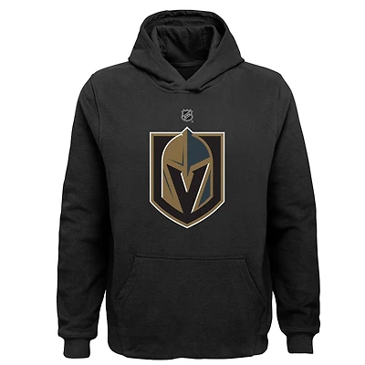 Youth Outerstuff Black Vegas Golden Knights Primary Logo Pullover Hoodie