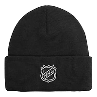 Youth Outerstuff Black Vegas Golden Knights 2.0 Essential Cuffed Knit Hat