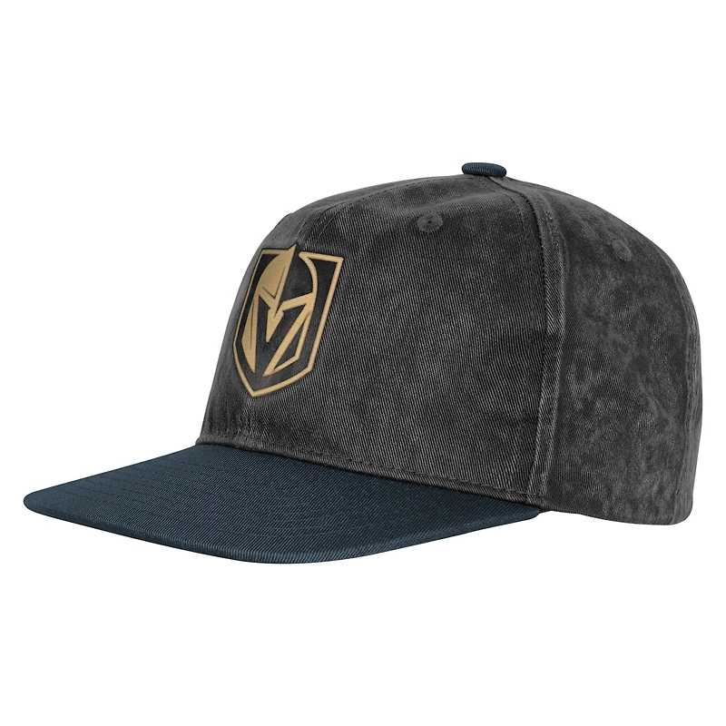 Casquette ajustable rétro authentique des Golden Knights de Vegas pour jeunes Outerstuff, argent/noir