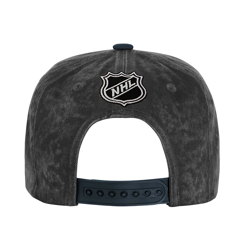 Youth Outerstuff Silver/Black Vegas Golden Knights True Retro Deadstock Adjustable Hat