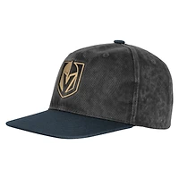 Casquette ajustable rétro authentique des Golden Knights de Vegas pour jeunes Outerstuff, argent/noir