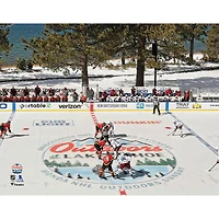 Vegas Golden Knights contre Colorado Avalanche, match non signé 2021 en extérieur au lac Tahoe, photographie aérienne