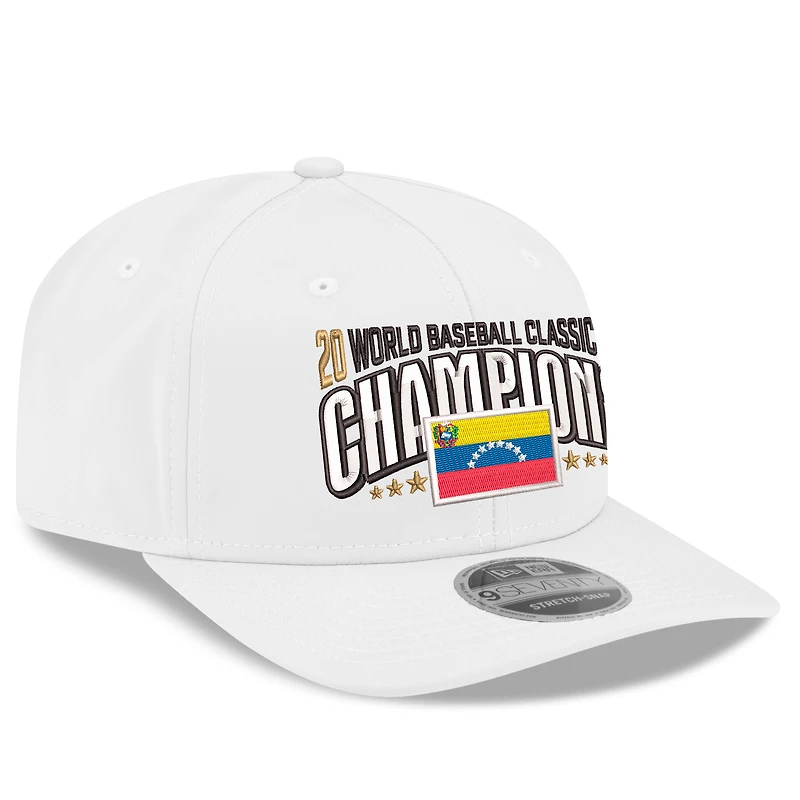 Men's New Era White Venezuela Baseball 2026 World Baseball Classic Champions Locker Room 9SEVENTY Adjustable Hat