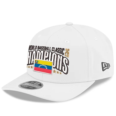 Men's New Era White Venezuela Baseball 2026 World Baseball Classic Champions Locker Room 9SEVENTY Adjustable Hat