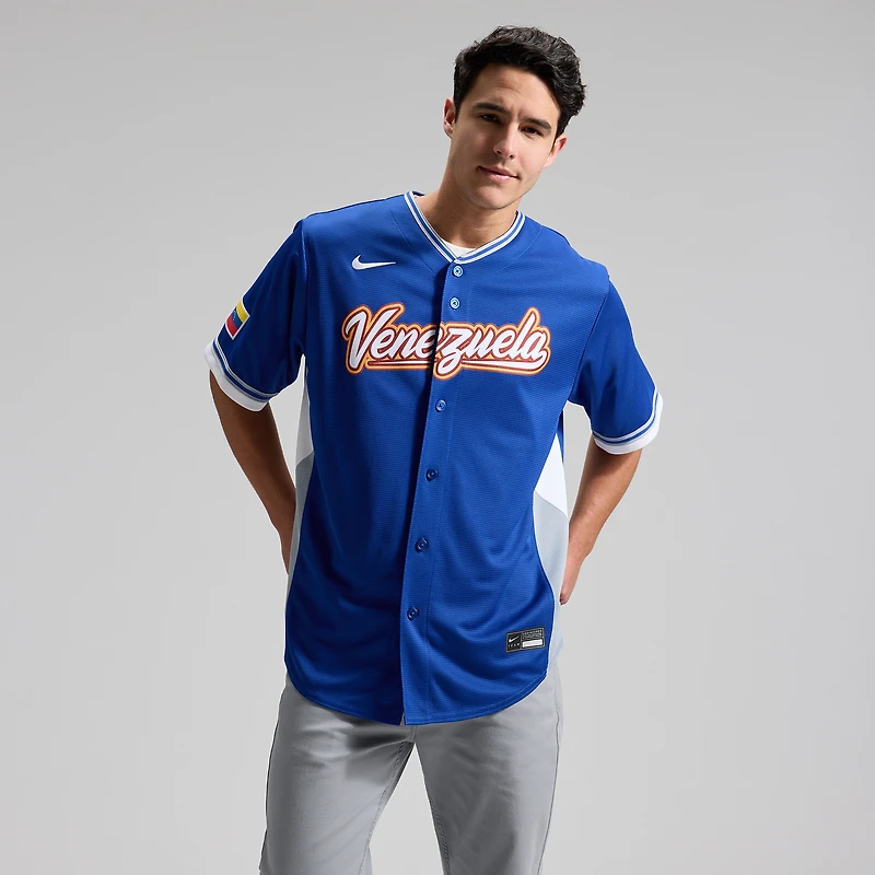 Maillot domicile Nike blanc pour homme, Venezuela, Classique mondiale de baseball 2026