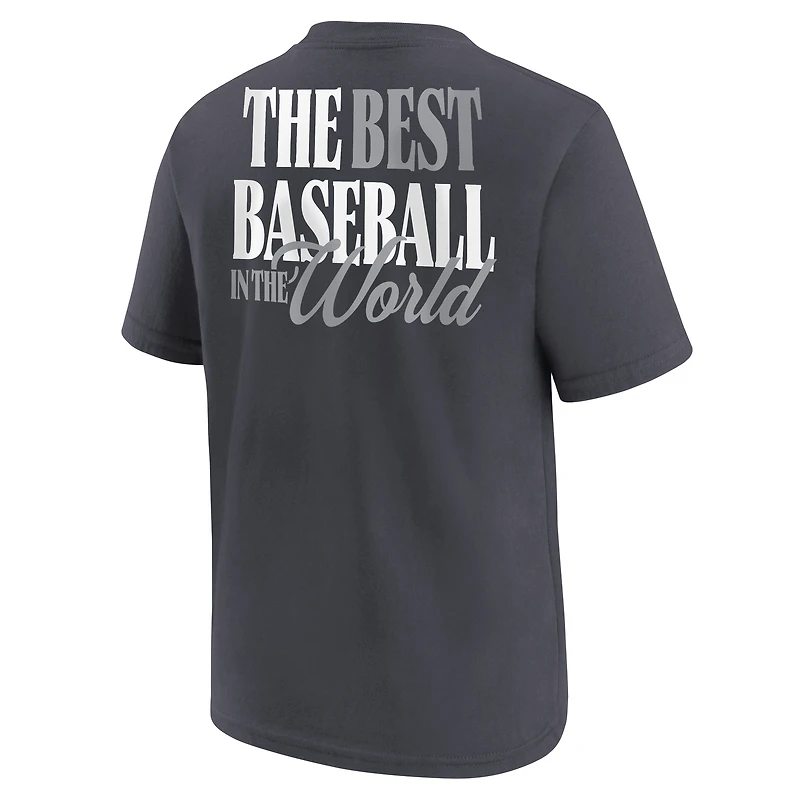 T-shirt Nike Anthracite Jeunesse Venezuela Baseball Champions Classique Mondiale de 2026