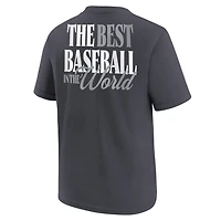 T-shirt Nike Anthracite Jeunesse Venezuela Baseball Champions Classique Mondiale de 2026