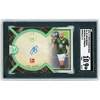 John Brooks VfL Wolfsburg Autographed 2018-19 Topps Museum Collection Emerald Archival Autograph #AA-JB #1/1 SGC Authenticated 9/10 Card