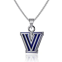 Dayna Designs Villanova Wildcats Petit collier pendentif en émail