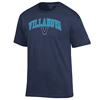Men's Champion  Navy Villanova Wildcats Arch Over Logo T-Shirt