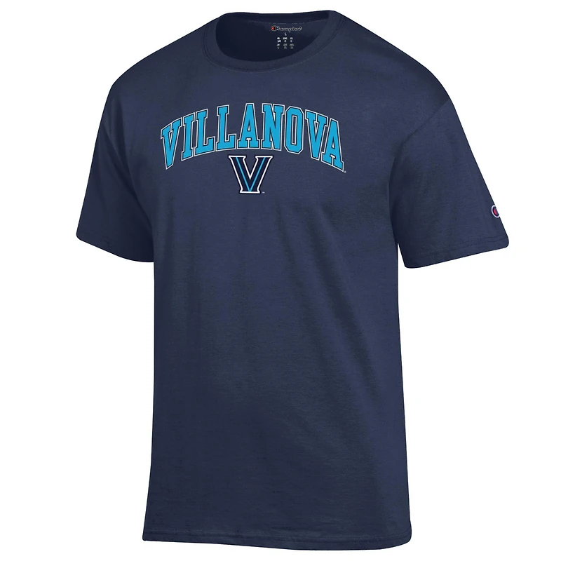 Men's Champion Navy Villanova Wildcats Arch Over Logo T-Shirt
