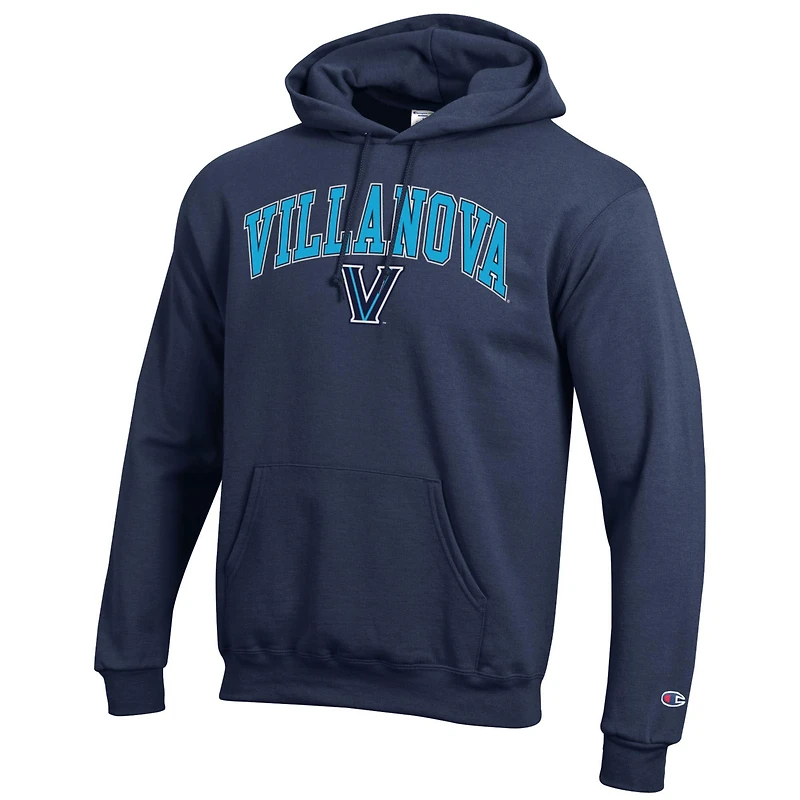 Men's Champion Navy Villanova Wildcats Arched Logo Fleece Pullover Hoodie