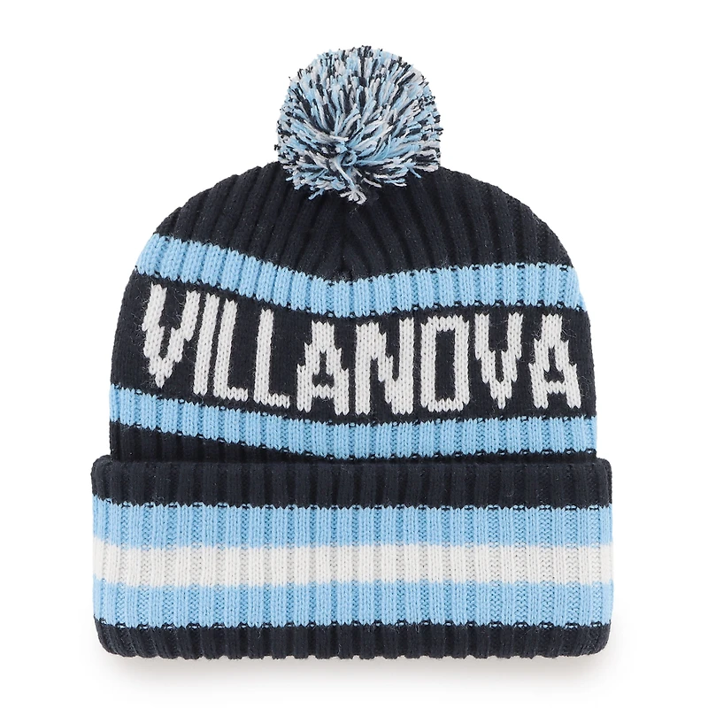 Men's '47  Navy Villanova Wildcats Bering Cuffed Knit Hat with Pom