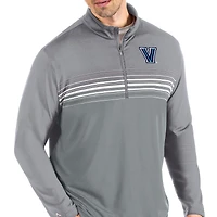 Veste à enfiler Pace Quarter-Zip pour homme, couleur acier/gris, des Wildcats de Villanova