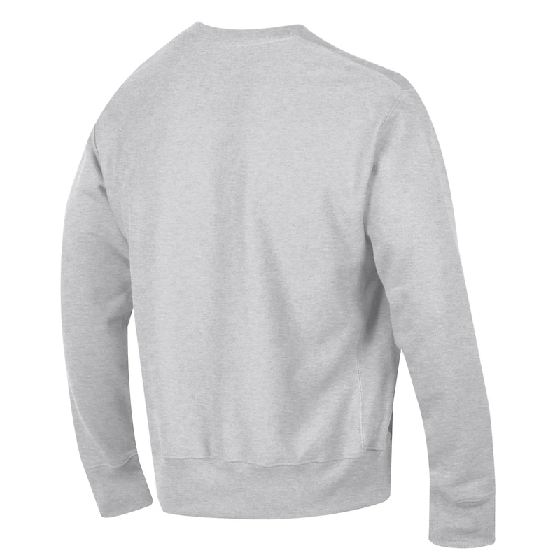 Men's Champion Gray Villanova Wildcats Arch Over Logo Reverse Weave Pullover Sweatshirt