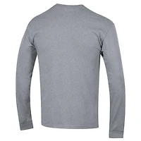 Men's Champion Heather Gray Villanova Wildcats High Motor Long Sleeve T-Shirt