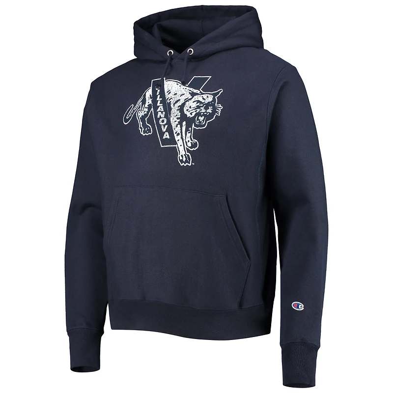 Men's Champion Navy Villanova Wildcats Vault Logo Reverse Weave Pullover Hoodie