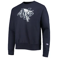 Men's Champion Navy Villanova Wildcats Vault Logo Reverse Weave Pullover Sweatshirt
