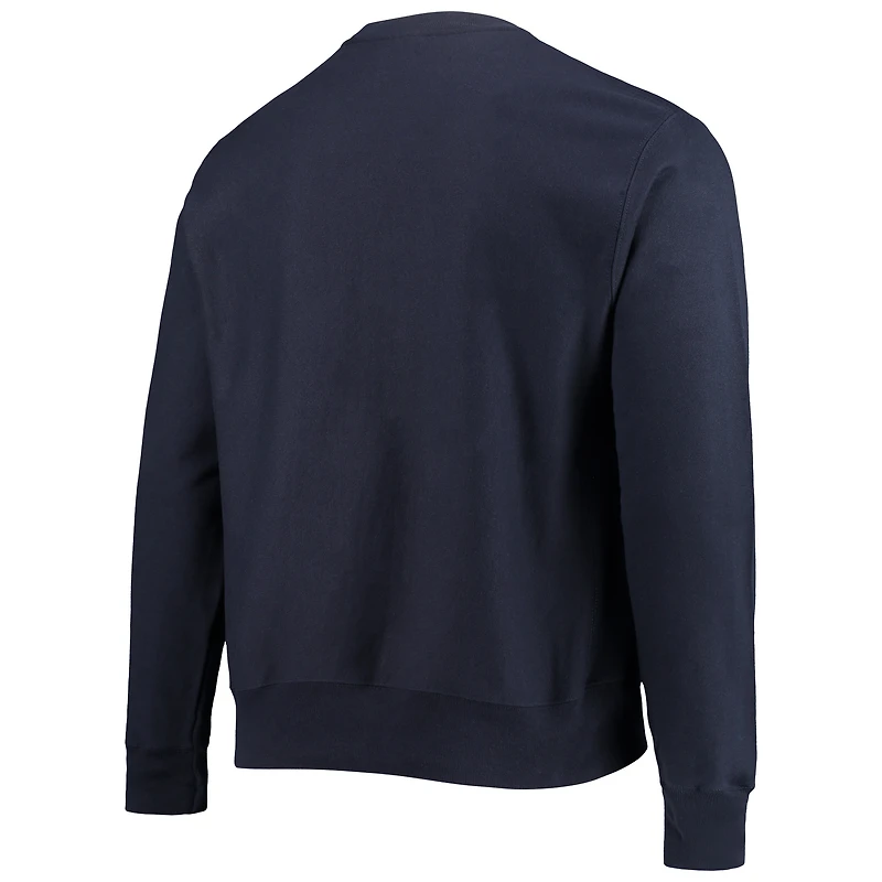 Men's Champion Navy Villanova Wildcats Vault Logo Reverse Weave Pullover Sweatshirt