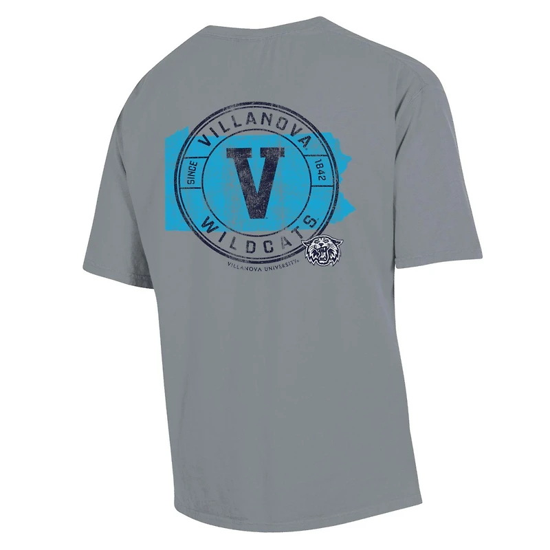 T-shirt STATEment Villanova Wildcats Graphite Comfort Wash pour hommes