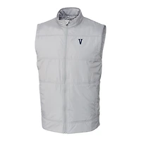 Gilet coupe-vent hybride furtif à fermeture éclair intégrale pour homme, gris, Villanova Wildcats Vault, de grande taille