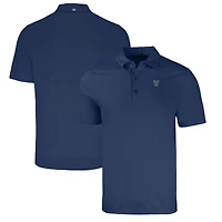 Polo pour homme Cutter & Buck Heather Navy Villanova Wildcats Forge Eco Stretch recyclé