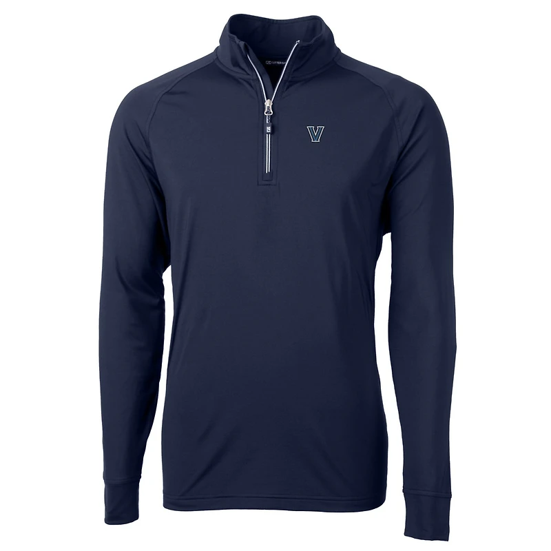 Veste à enfiler en tricot écologique Adapt quart de zip pour homme, bleu marine, Villanova Wildcats, taille grande et