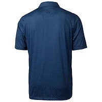 Men's Cutter & Buck Navy Villanova Wildcats Primary Team Logo Pike Double Dot Print Stretch Polo