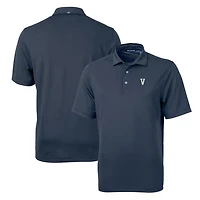 Men's Cutter & Buck Navy Villanova Wildcats Team Logo Virtue Eco Pique Recycled Polo