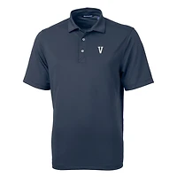 Men's Cutter & Buck Navy Villanova Wildcats Team Logo Virtue Eco Pique Recycled Polo