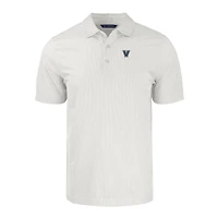 Men's Cutter & Buck White/Gray Villanova Wildcats Pike Eco Symmetry Print Stretch Recycled Polo