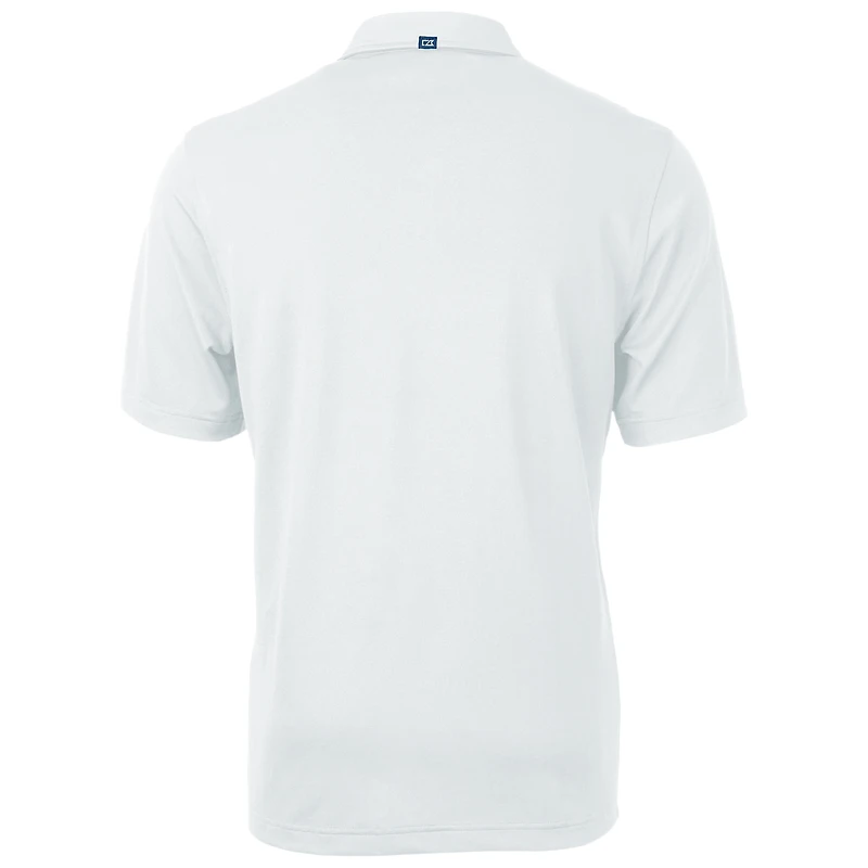 Men's Cutter & Buck White Villanova Wildcats Team Logo Virtue Eco Pique Recycled Polo